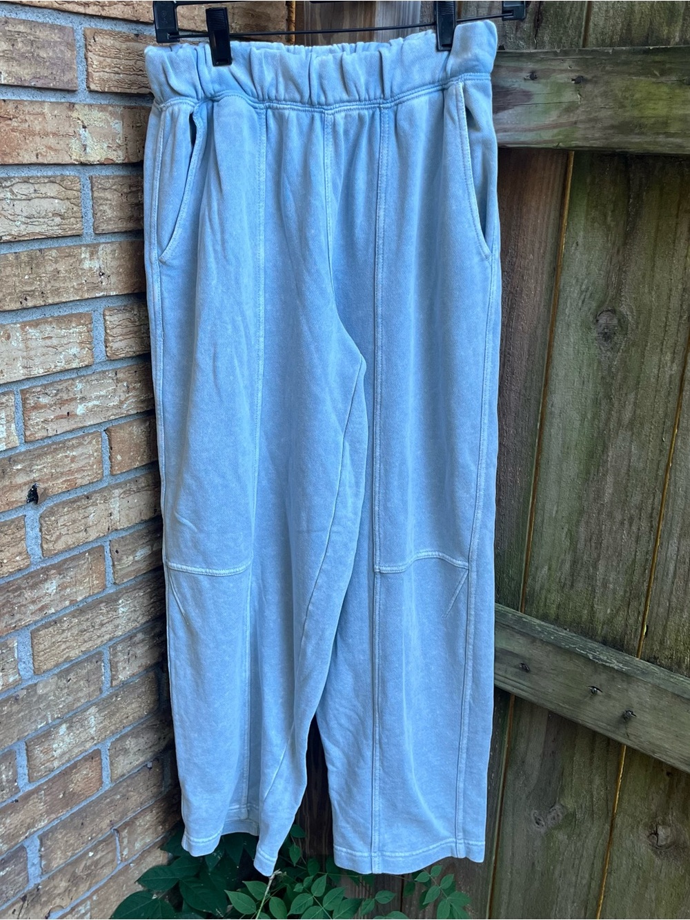 Aerie Pale Blue Barrel-Leg Lounge Sweatpants
